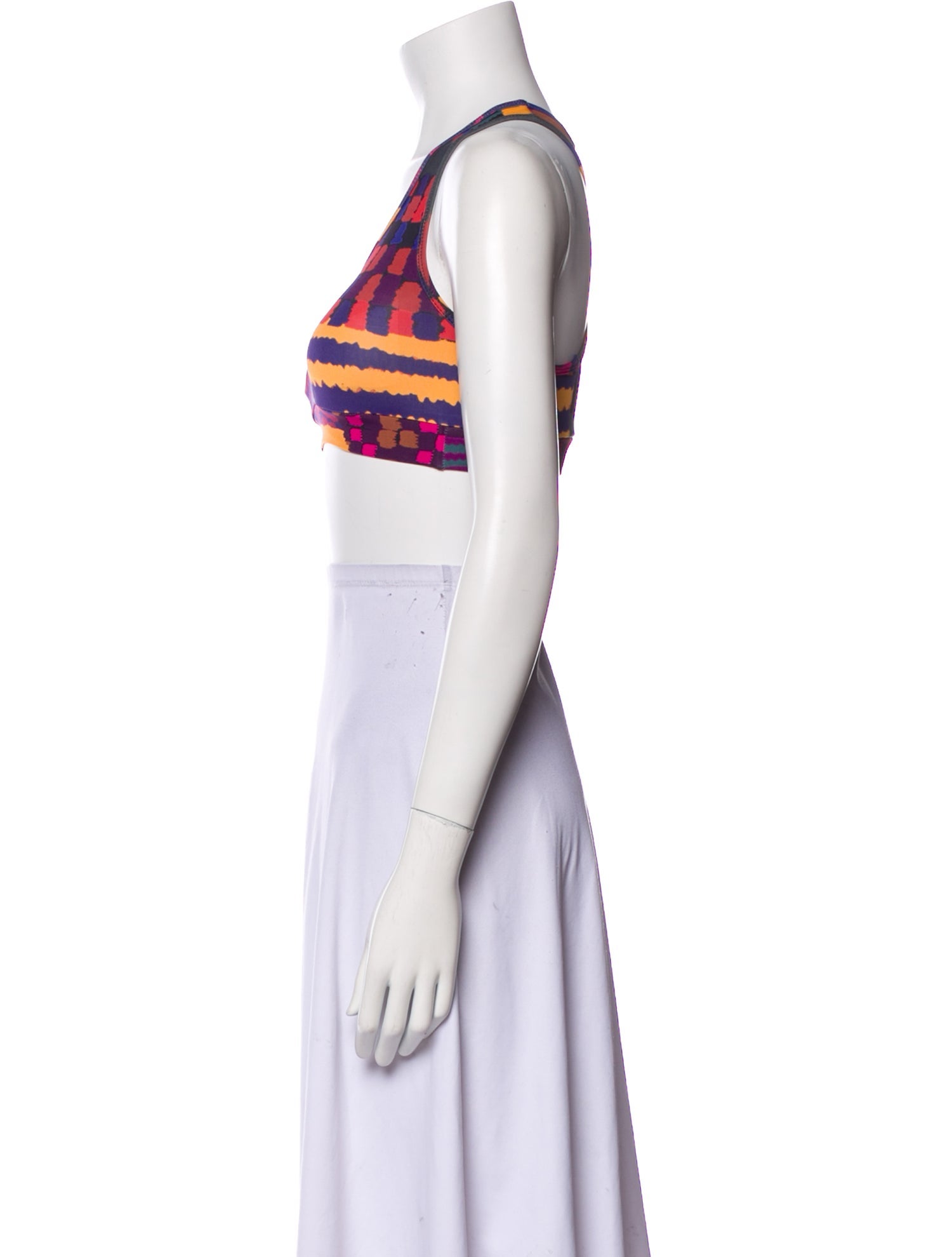 Farm Rio Printed Scoop Neck Crop Top w/ Tags