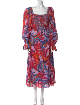 Farm Rio Printed Long Dress