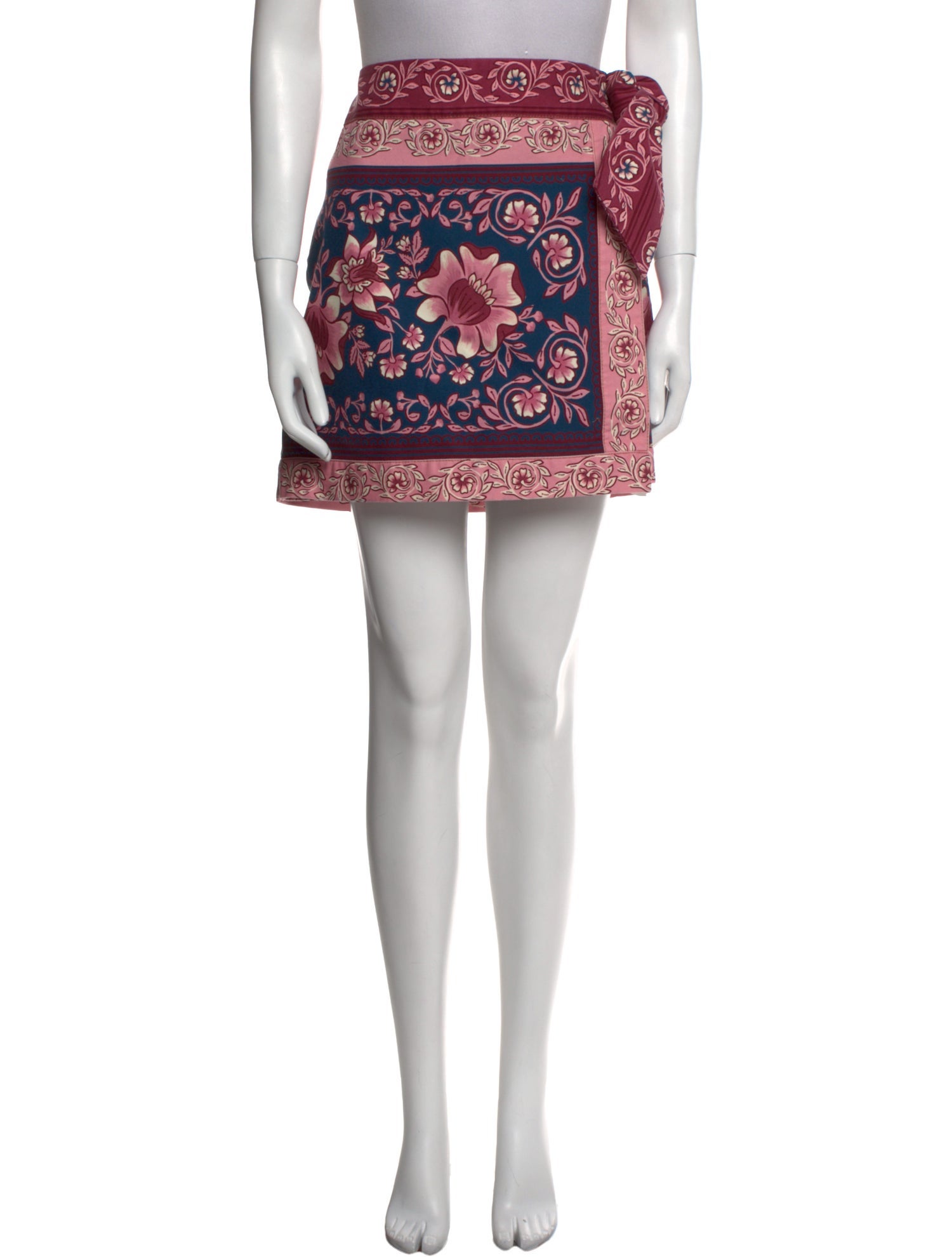 Farm Rio Floral Print Mini Skirt