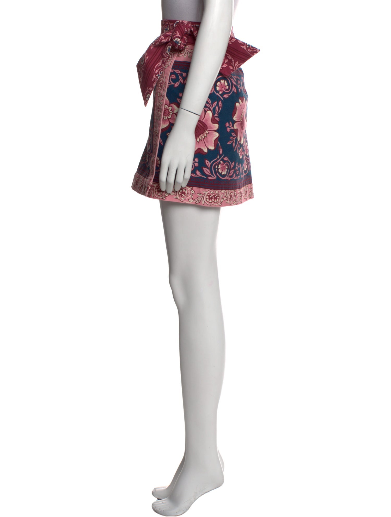 Farm Rio Floral Print Mini Skirt