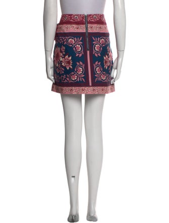 Farm Rio Floral Print Mini Skirt