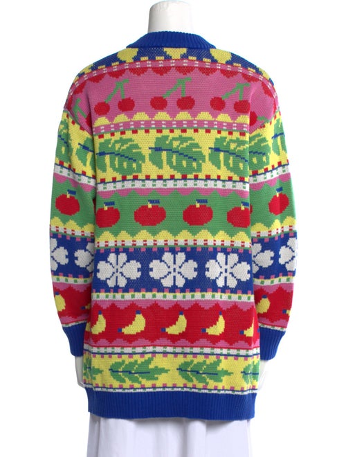 Farm Rio Printed V-Neck Sweater