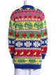 Farm Rio Printed V-Neck Sweater