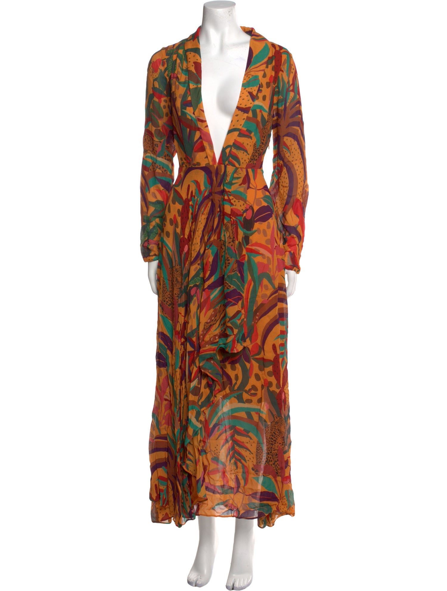 Farm Rio Printed Long Dress w/ Tags