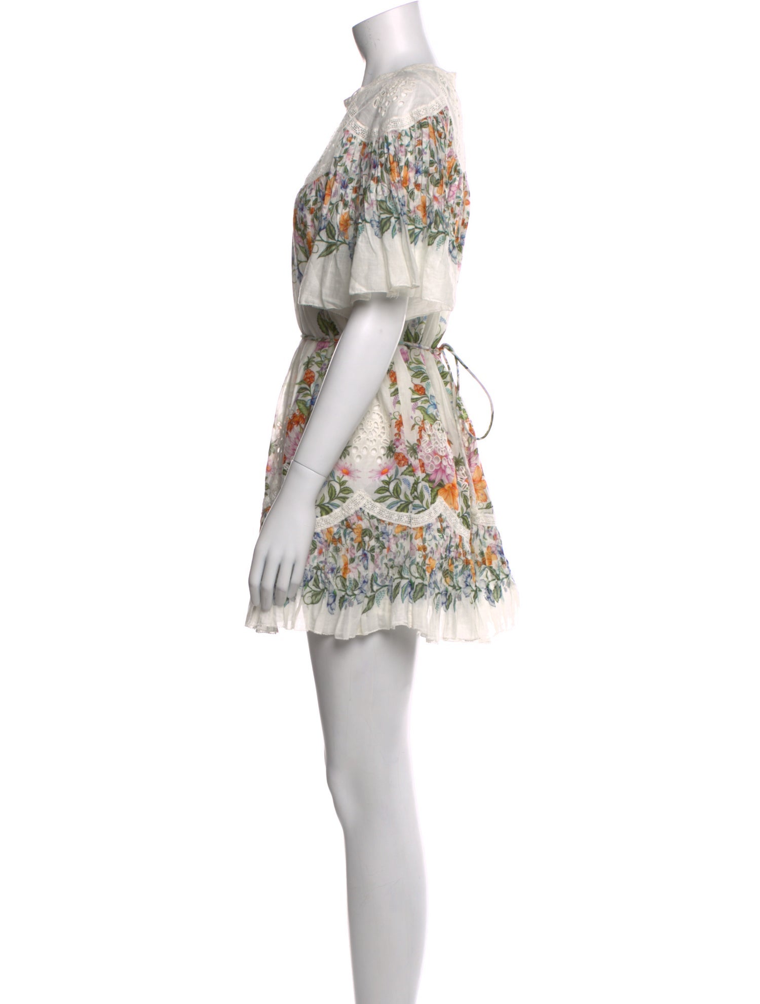 Farm Rio Floral Print Mini Dress