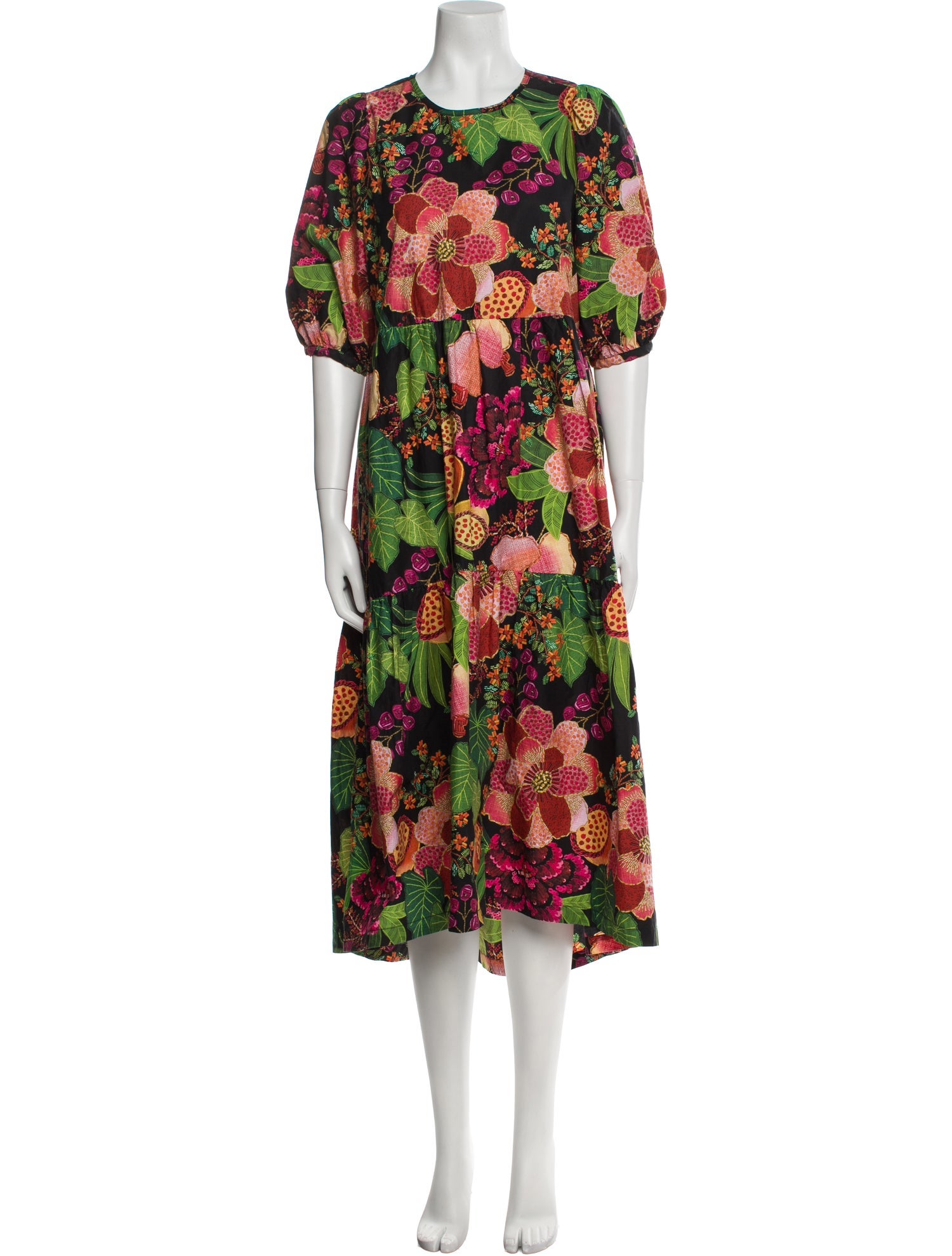 Farm Rio Floral Print Long Dress