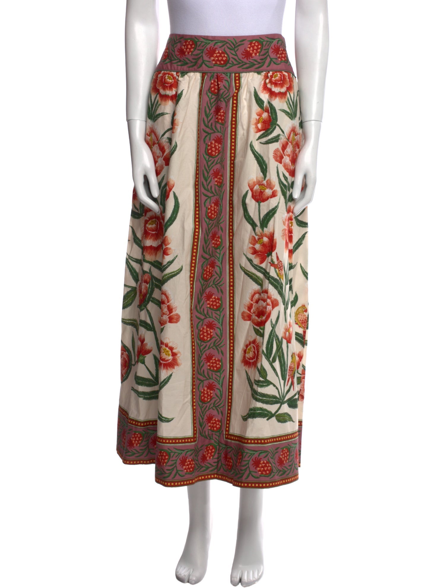 Farm Rio Paisley Print Midi Length Skirt w/ Tags