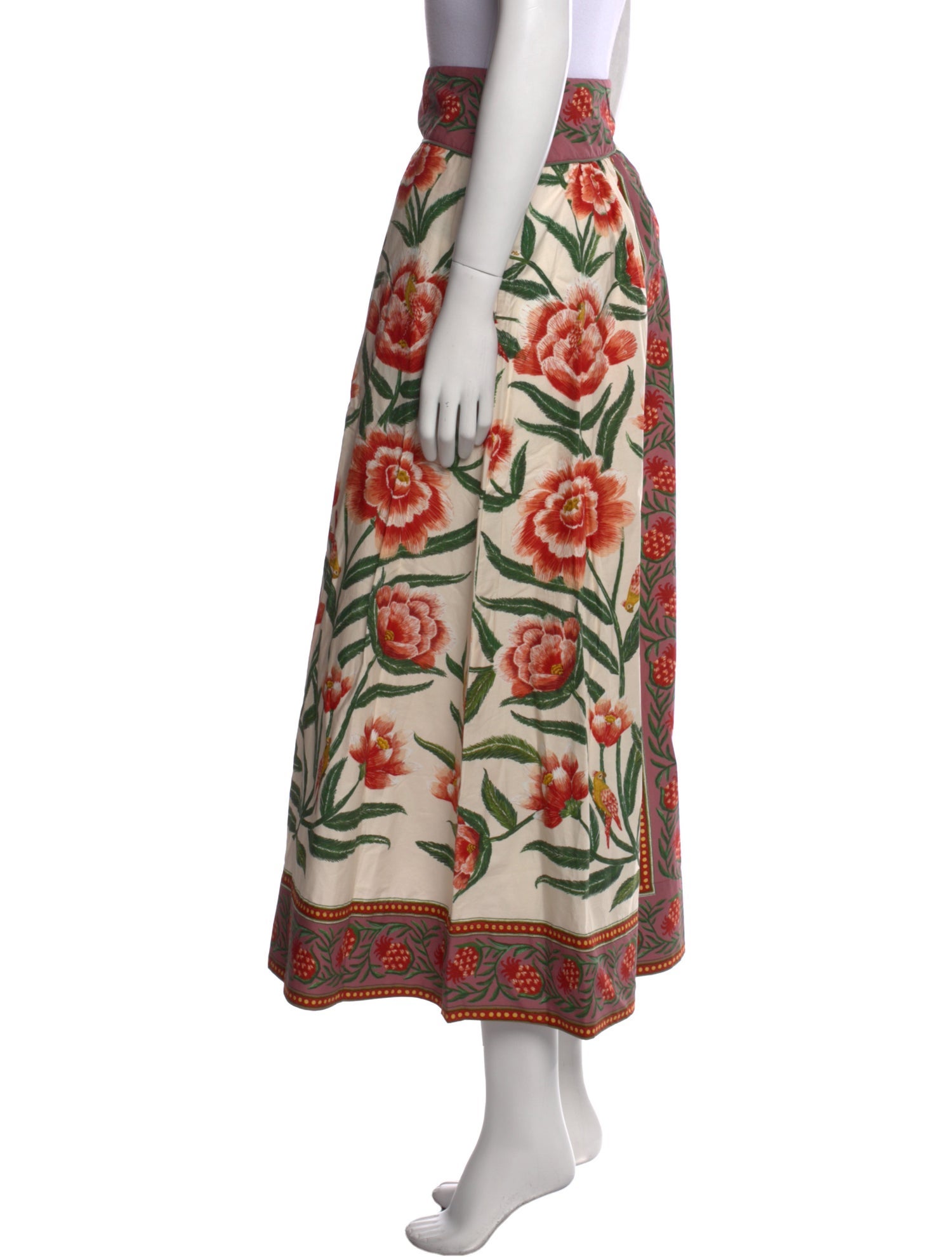 Farm Rio Paisley Print Midi Length Skirt w/ Tags