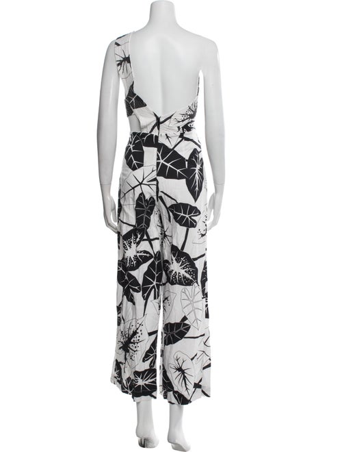 Farm Rio Printed One-Shoulder Jumpsuit