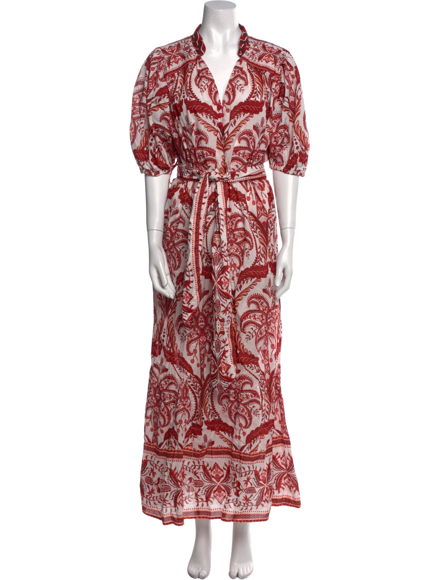 Farm Rio Paisley Print Long Dress