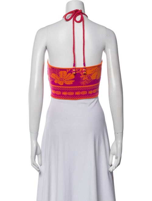 Farm Rio Printed Halterneck Crop Top