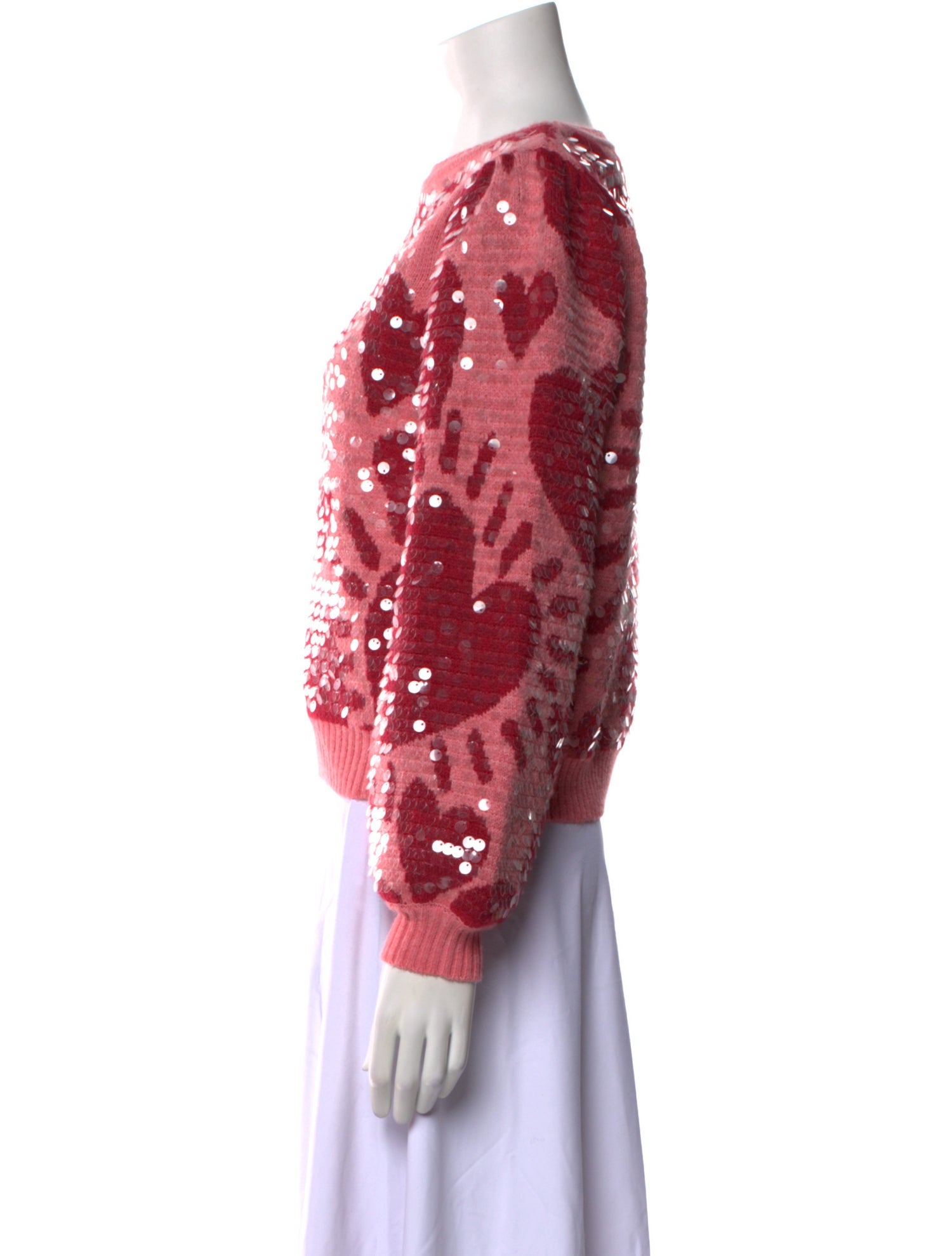 Farm Rio Printed Bateau Neckline Sweater w/ Tags