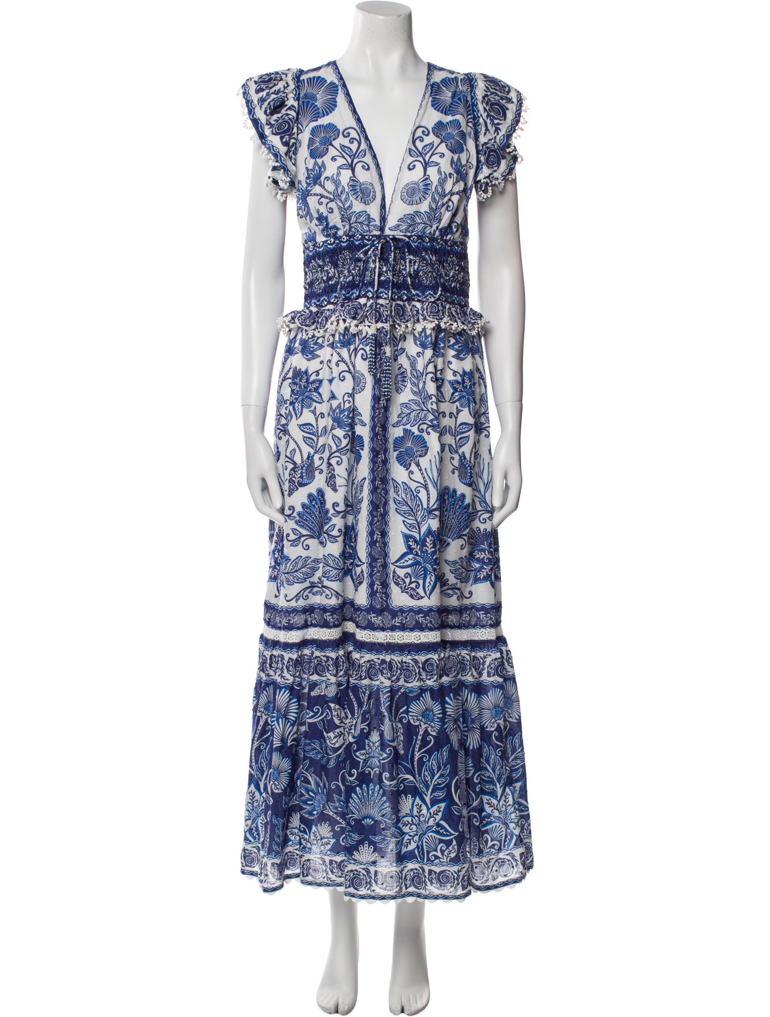 Farm Rio Floral Print Long Dress