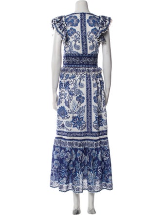 Farm Rio Floral Print Long Dress