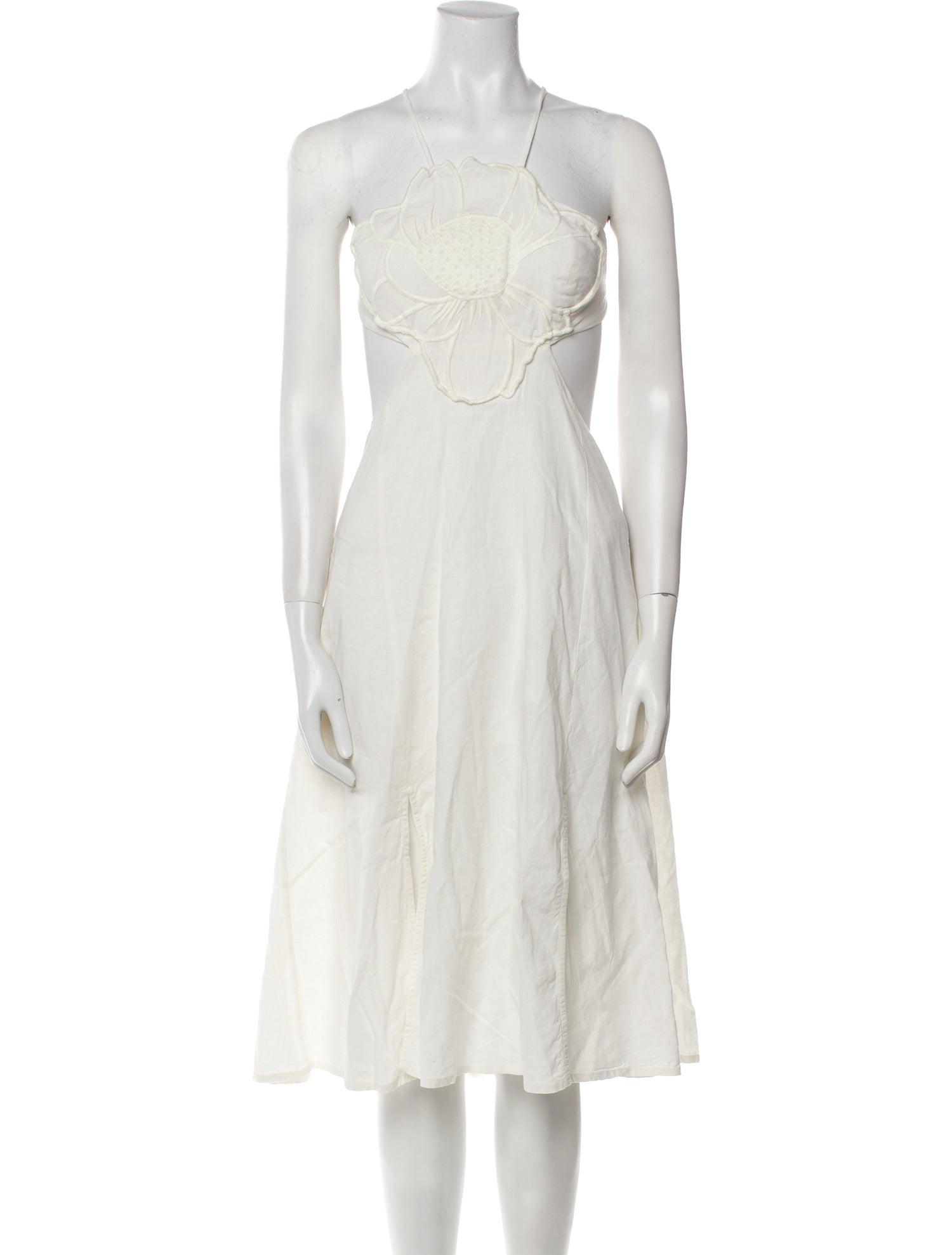 Farm Rio Square Neckline Midi Length Dress