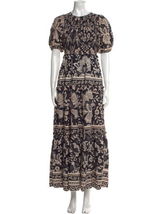 Farm Rio Printed Long Dress