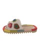 Farm Rio Printed Crochet Trim Slides