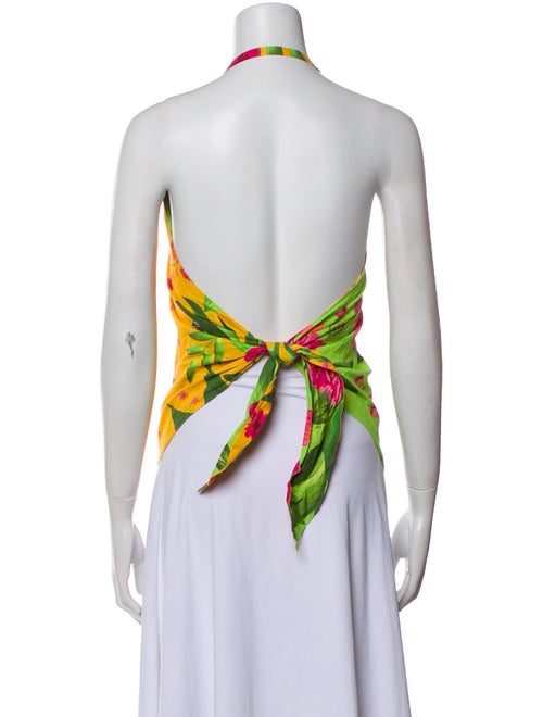 Farm Rio Floral Print Halterneck Top