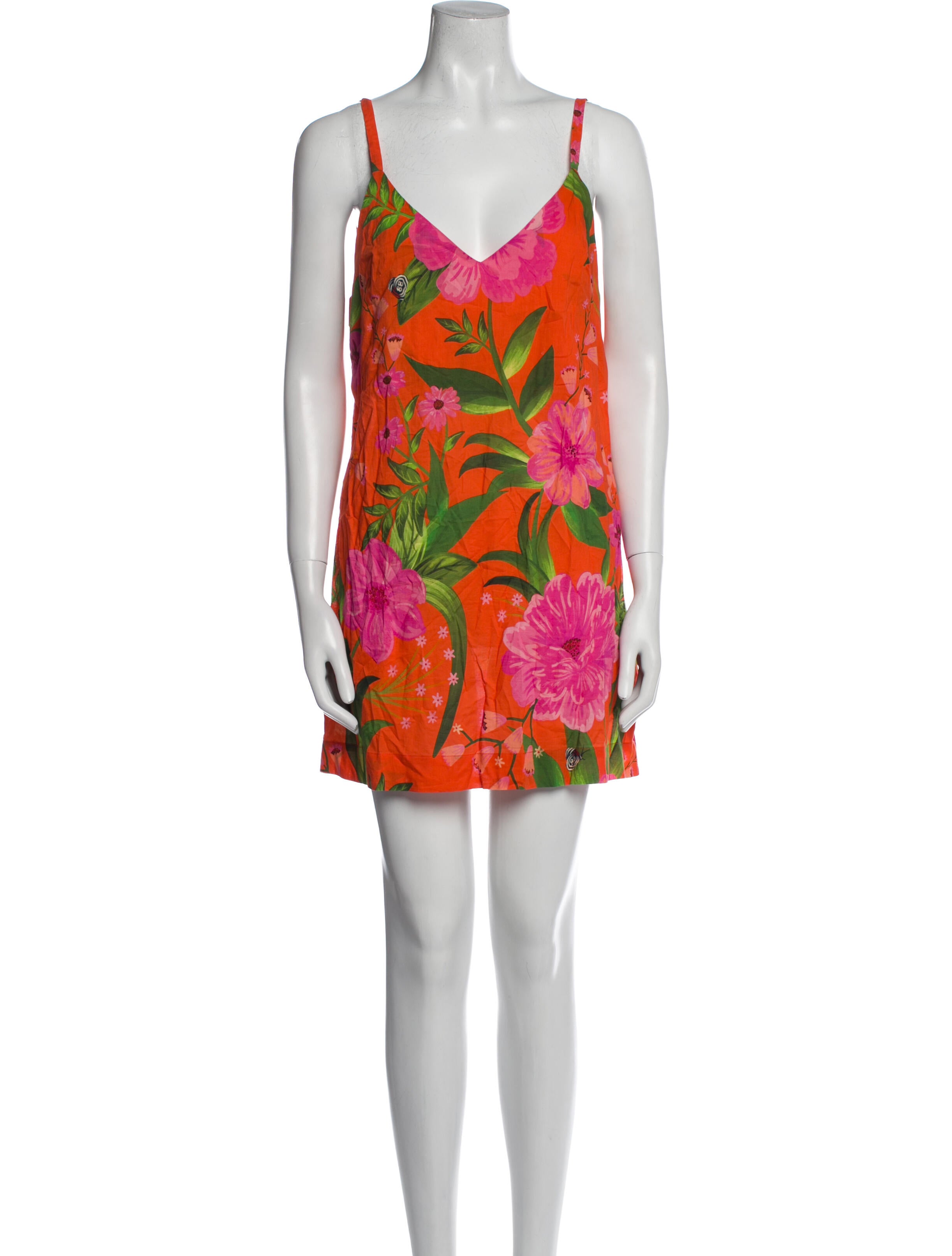Farm Rio Floral Print Mini Dress