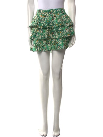 Farm Rio Floral Print Mini Skirt