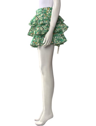 Farm Rio Floral Print Mini Skirt