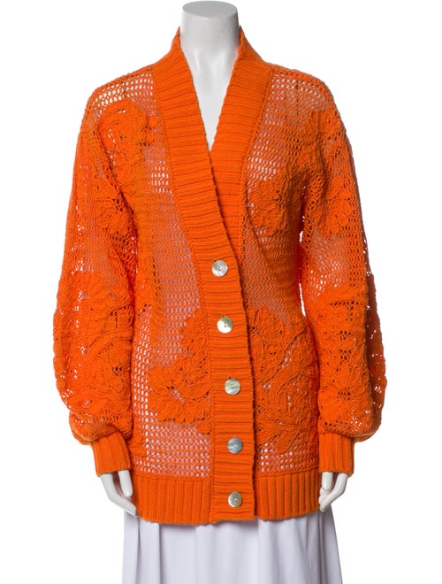 Farm Rio Patterned V-Neck Sweater