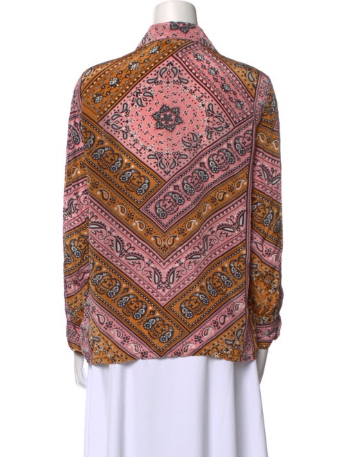 Farm Rio for Anthropologie Paisley Print Long Sleeve Blouse