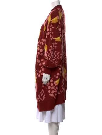 Farm Rio Printed Open Front Sweater