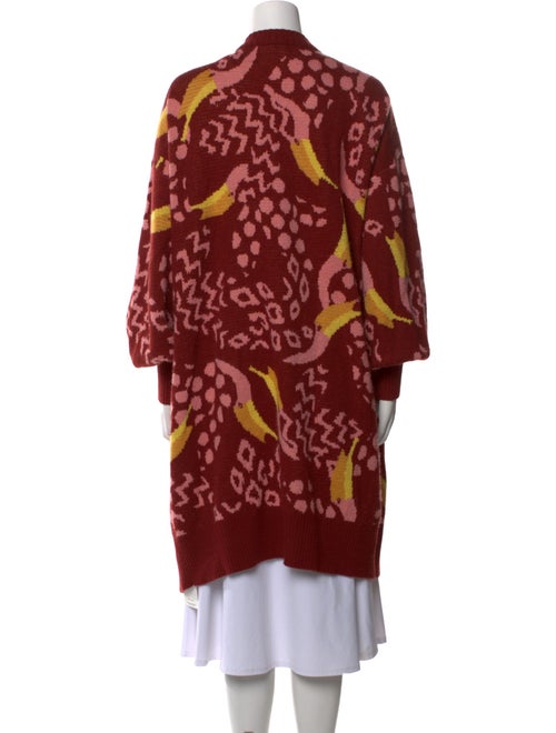 Farm Rio Printed Open Front Sweater