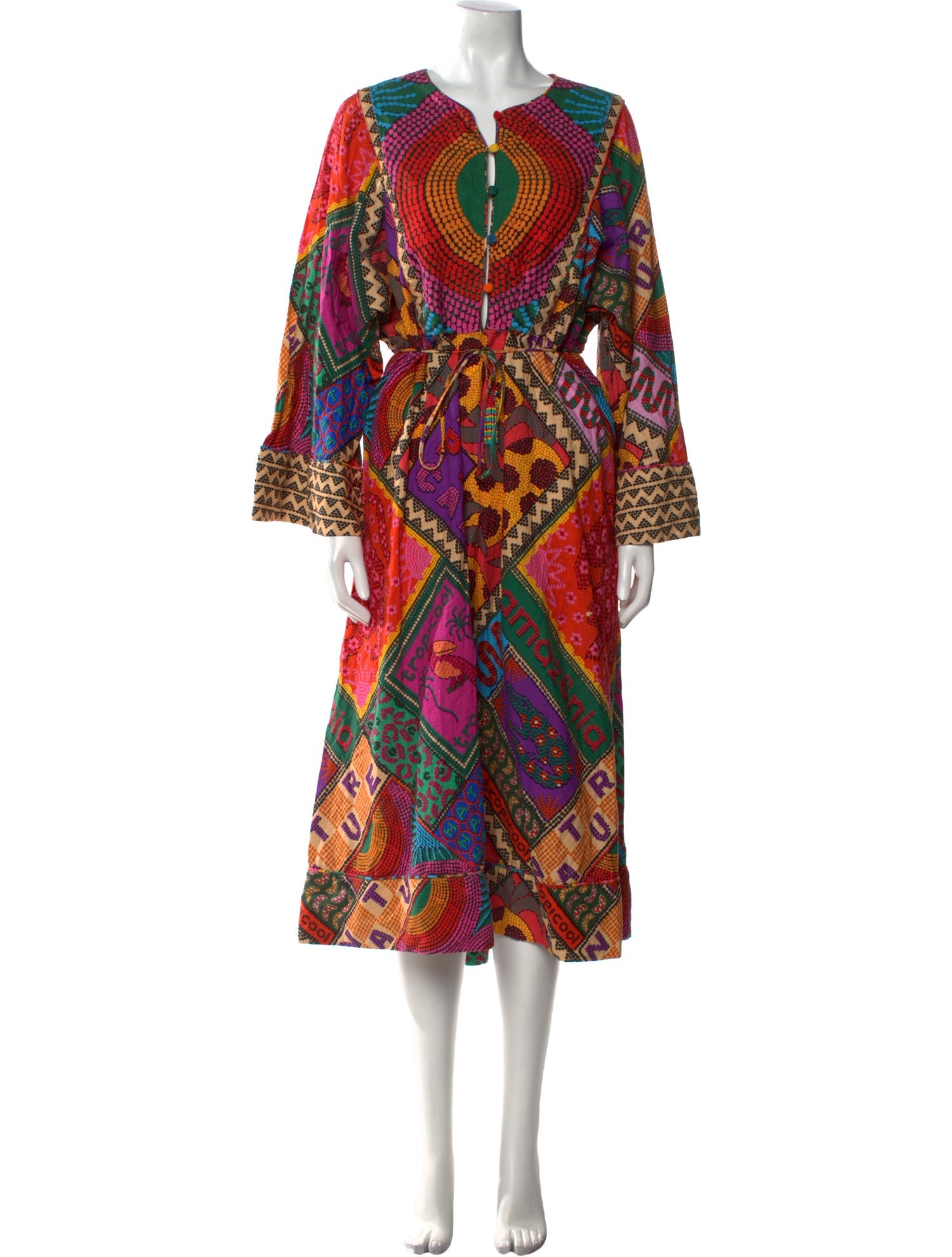 Farm Rio Printed Midi Length Dress