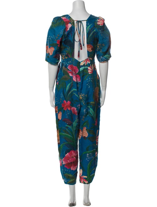 Farm Rio Linen Printed Jumpsuit