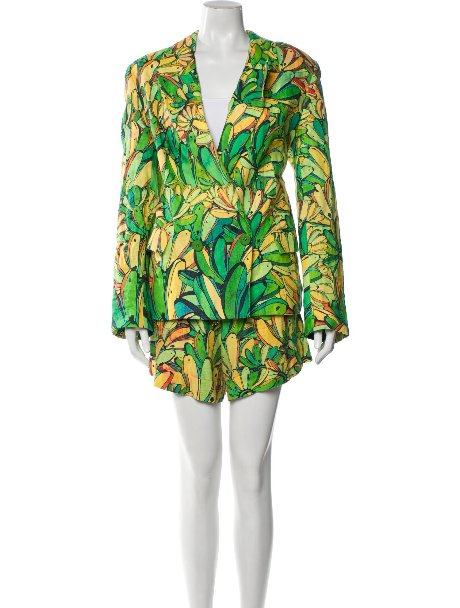 Farm Rio Linen Printed Short Set