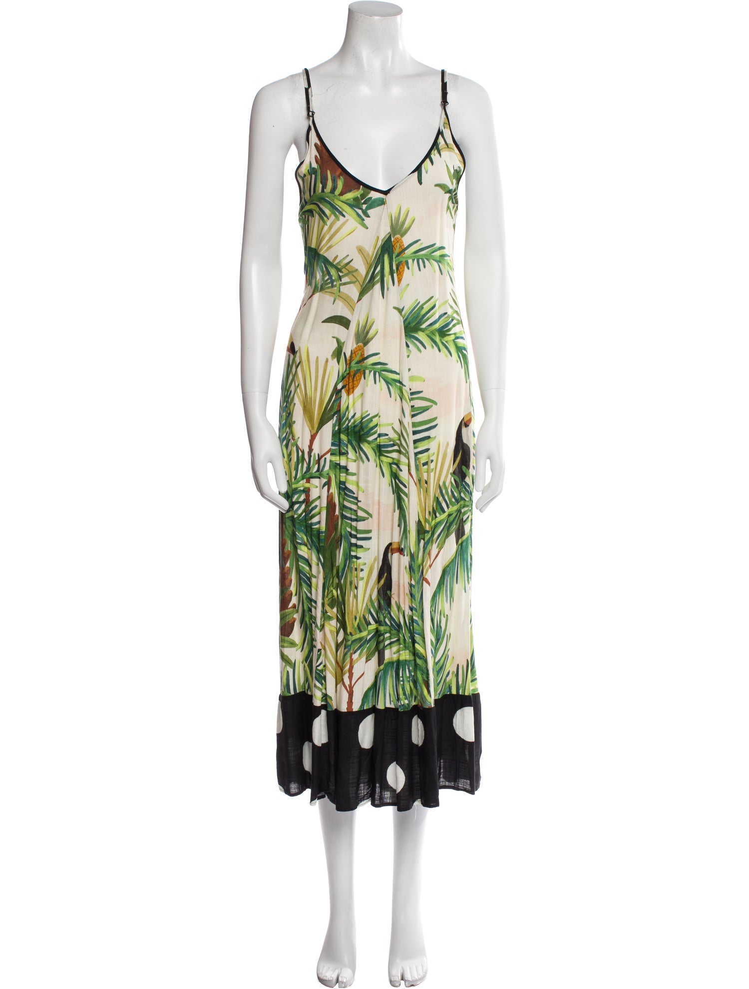 Farm Rio Floral Print Long Dress