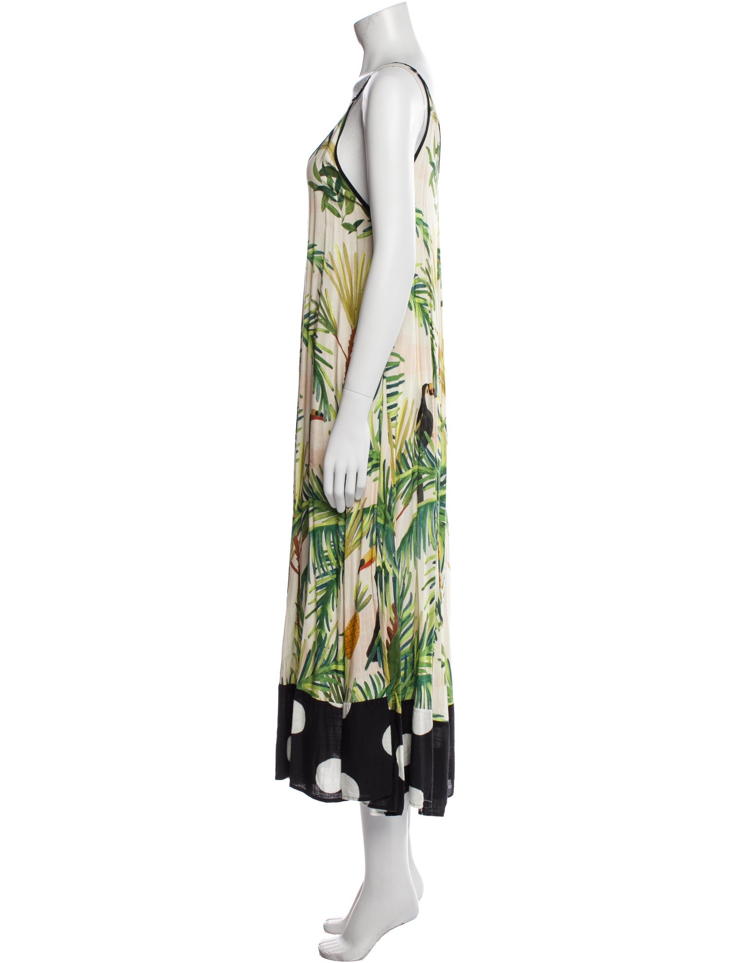Farm Rio Floral Print Long Dress