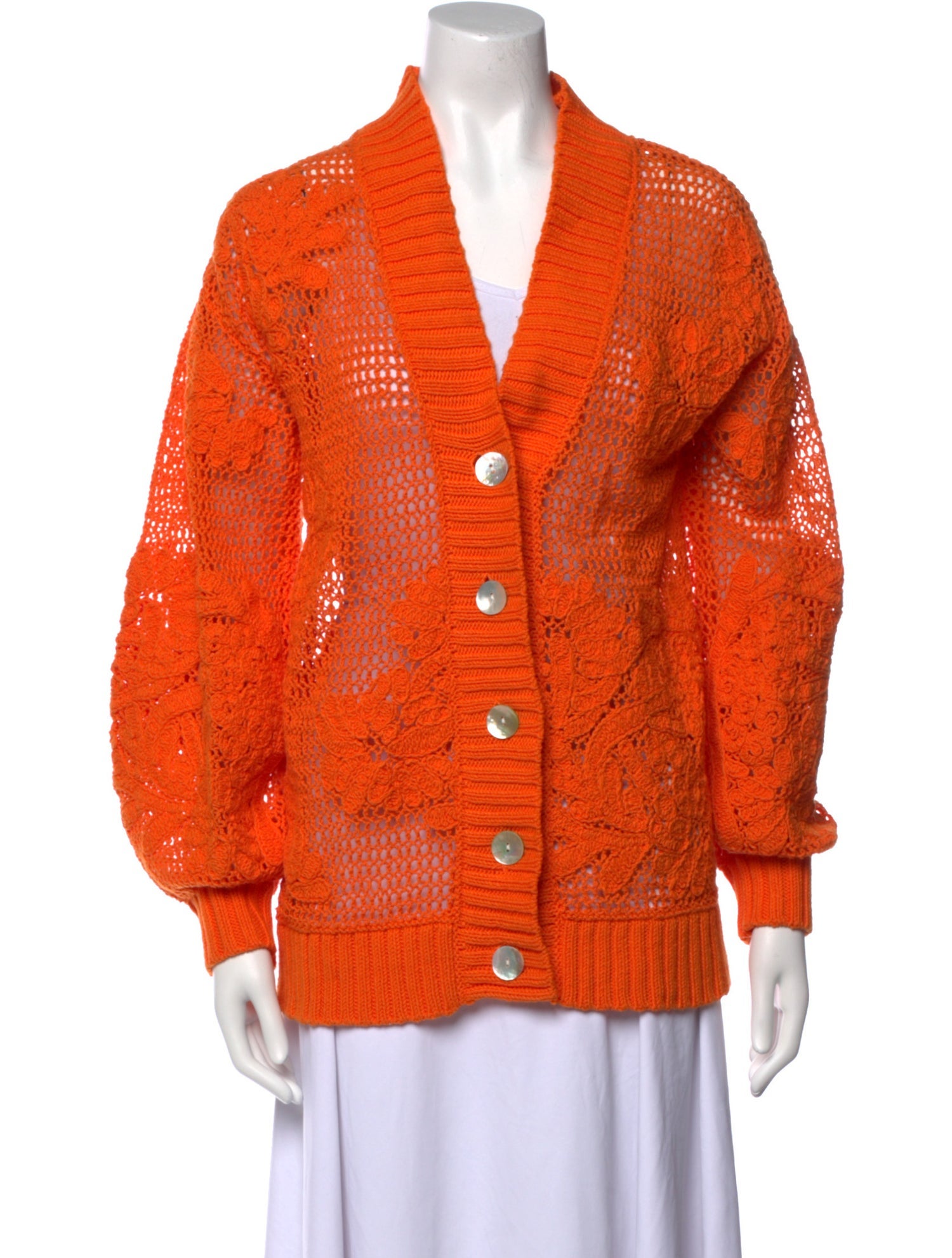 Farm Rio Patterned V-Neck Sweater