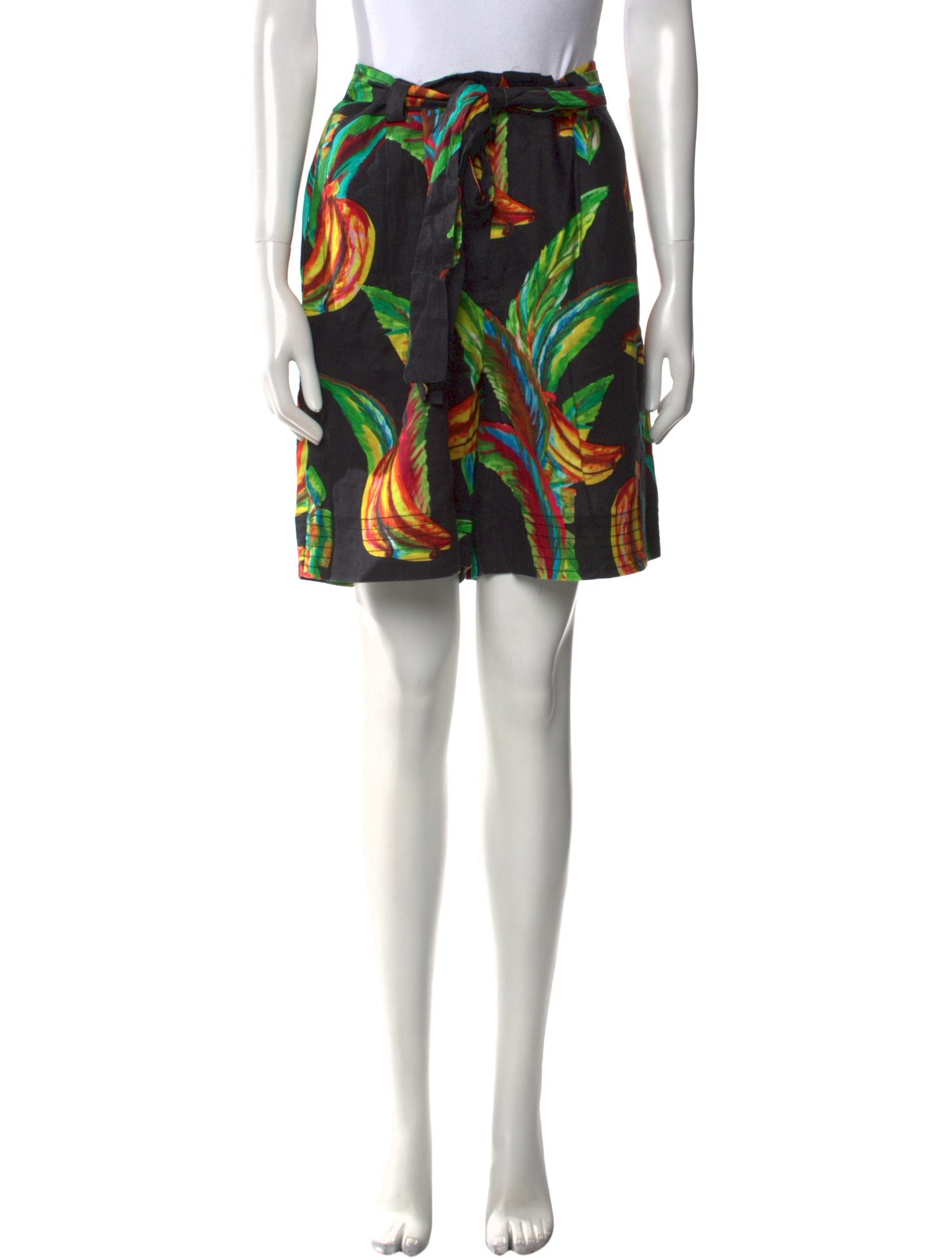 Farm Rio Linen Knee-Length Shorts