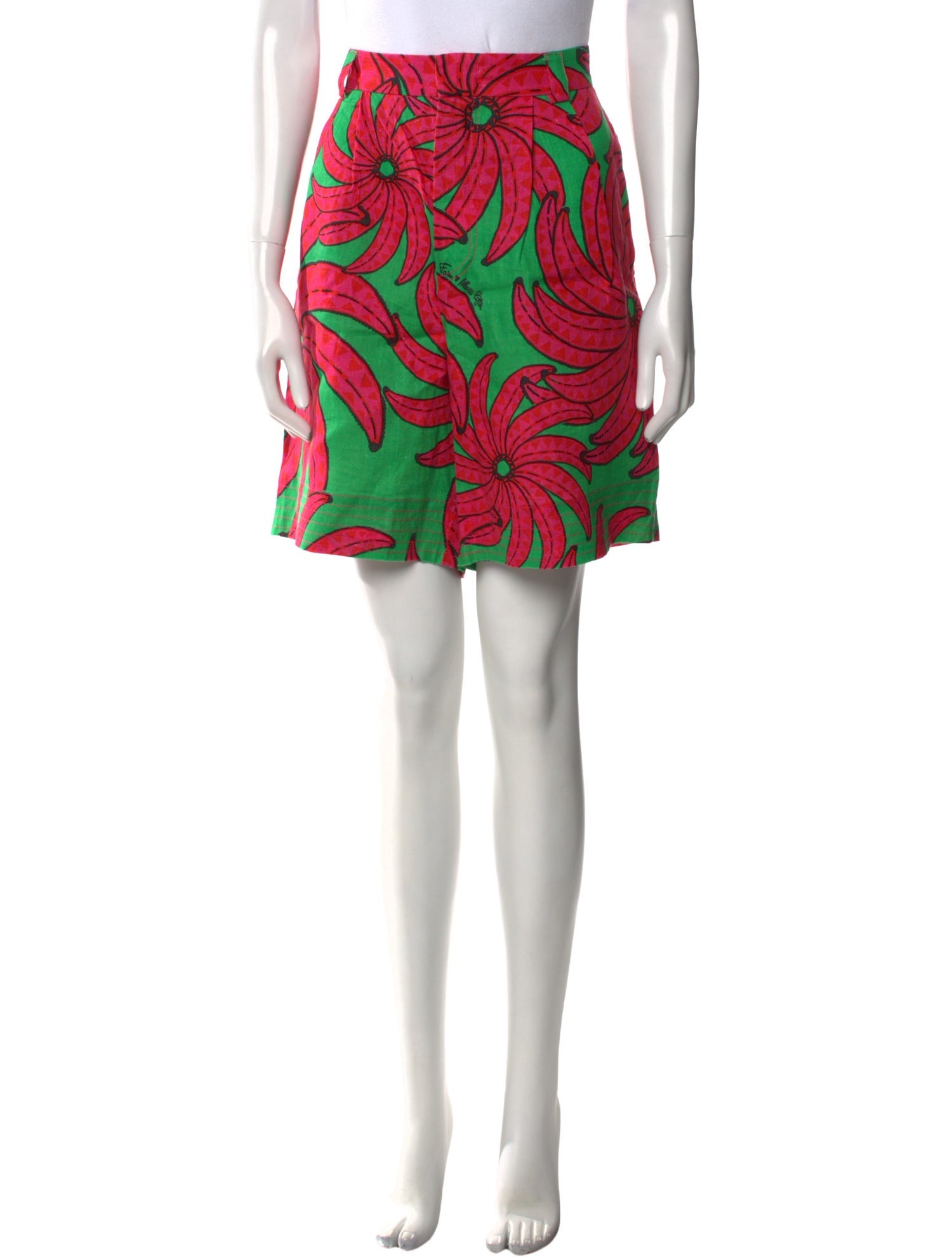 Farm Rio Linen Knee-Length Shorts