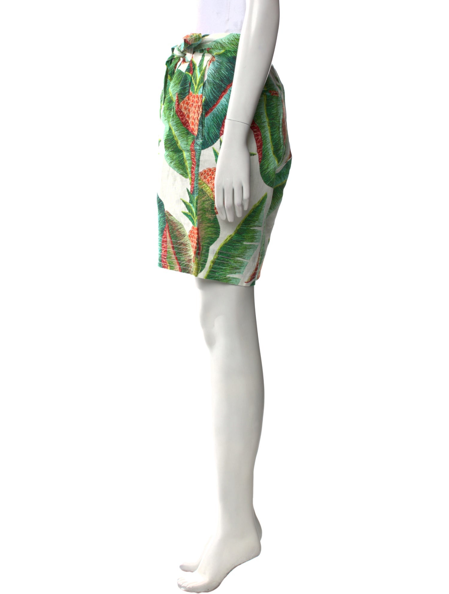 Farm Rio Linen Knee-Length Shorts