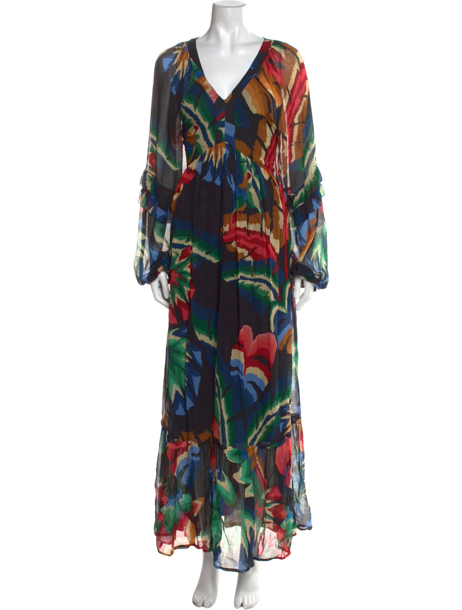 Farm Rio Printed Long Dress