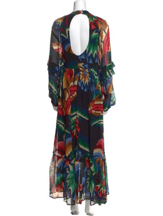 Farm Rio Printed Long Dress