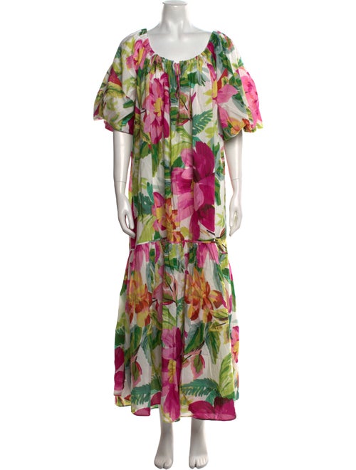 Farm Rio Floral Print Long Dress
