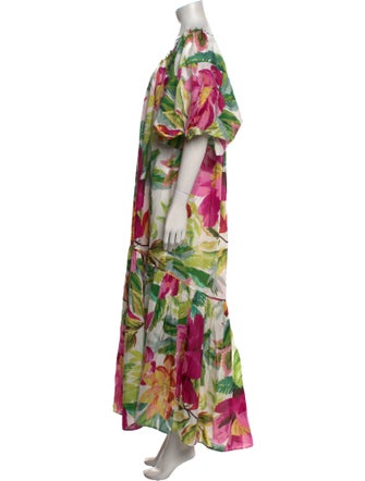 Farm Rio Floral Print Long Dress