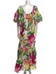 Farm Rio Floral Print Long Dress