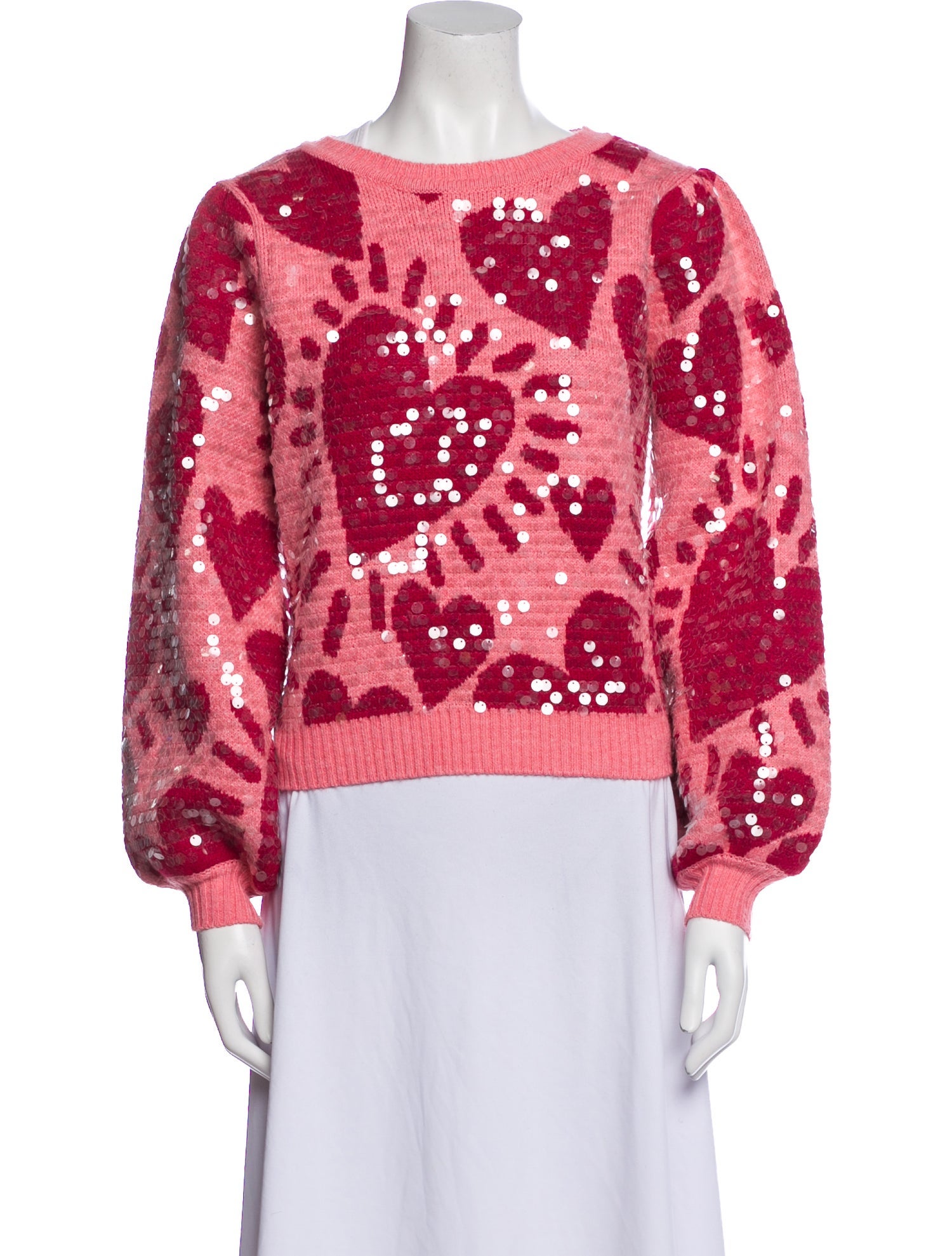 Farm Rio Graphic Print Bateau Neckline Sweater