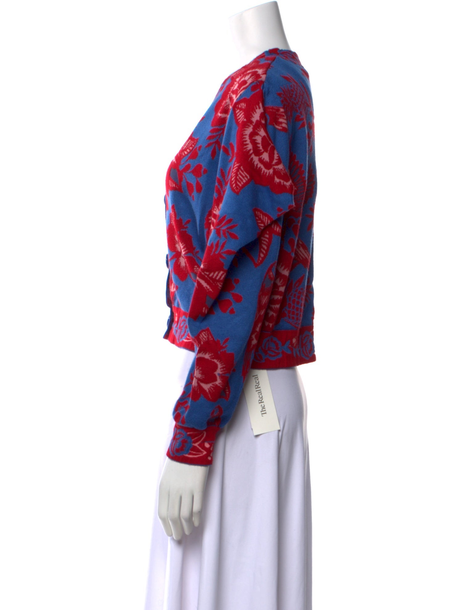 Farm Rio Floral Print V-Neck Crop Top