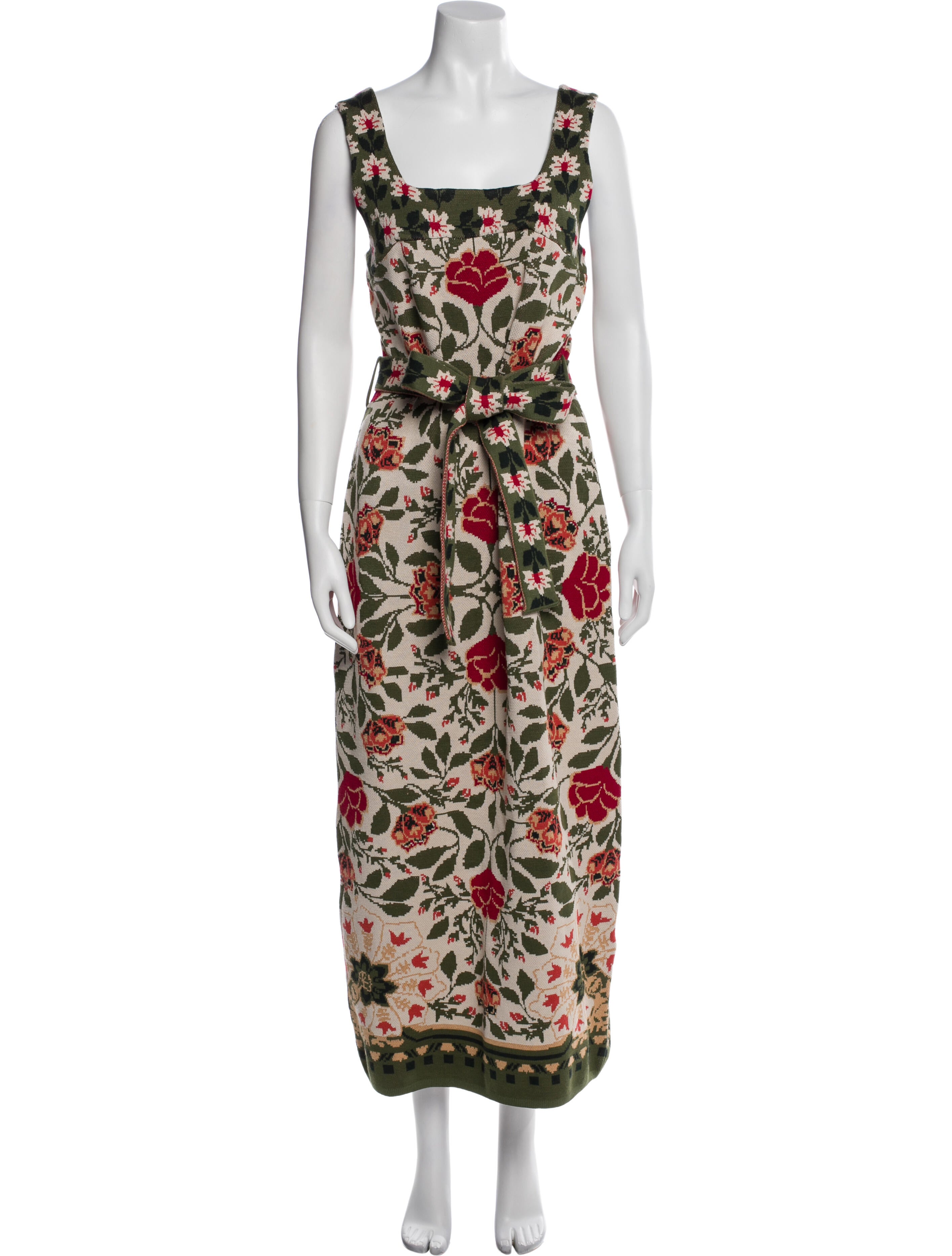 Farm Rio Floral Print Long Dress