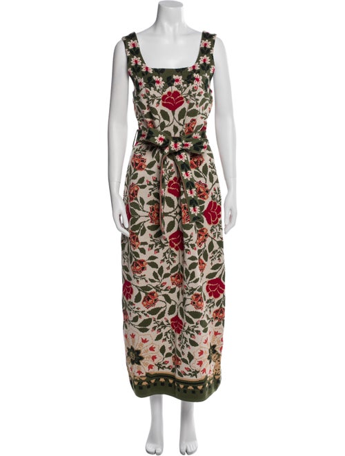 Farm Rio Floral Print Long Dress