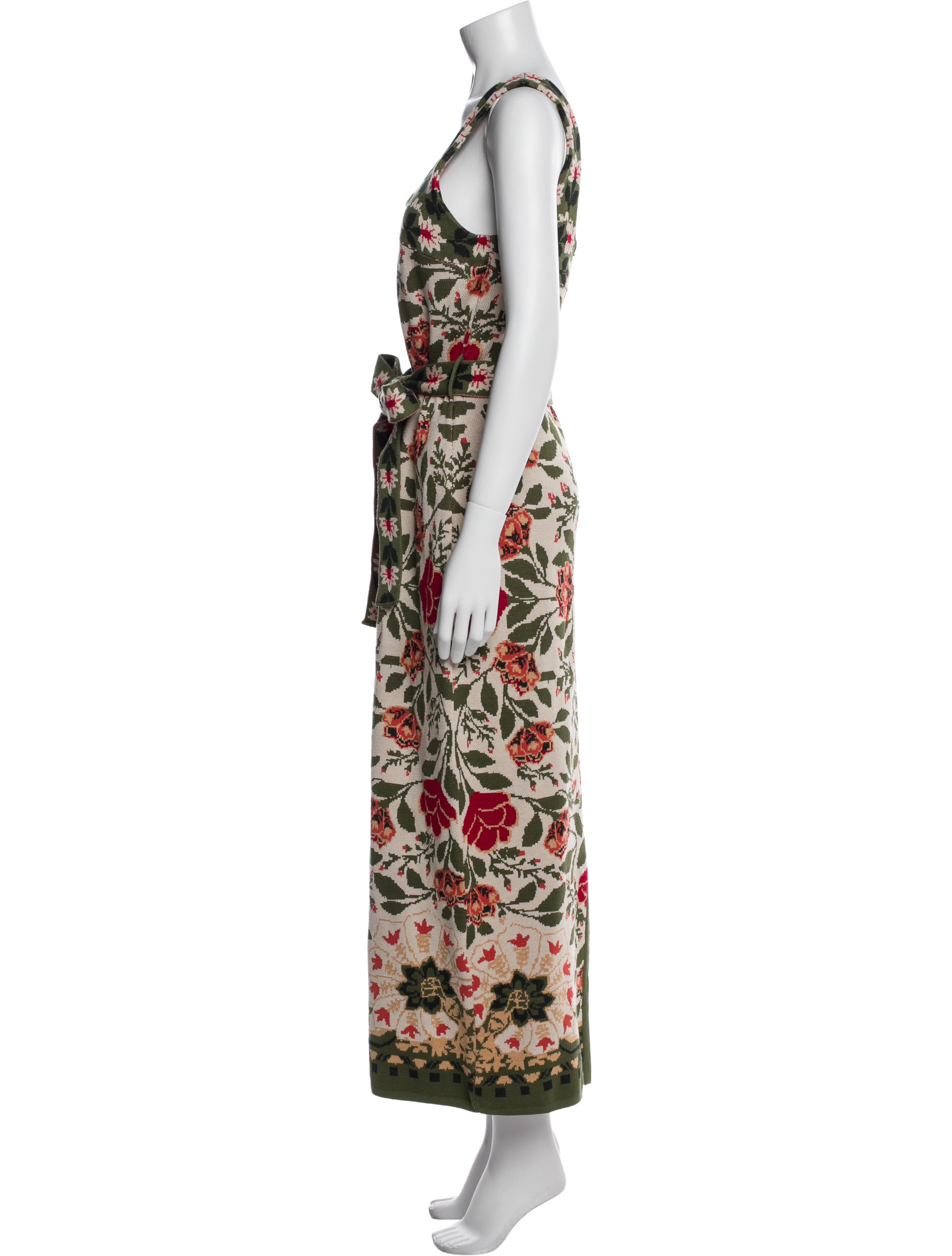 Farm Rio Floral Print Long Dress