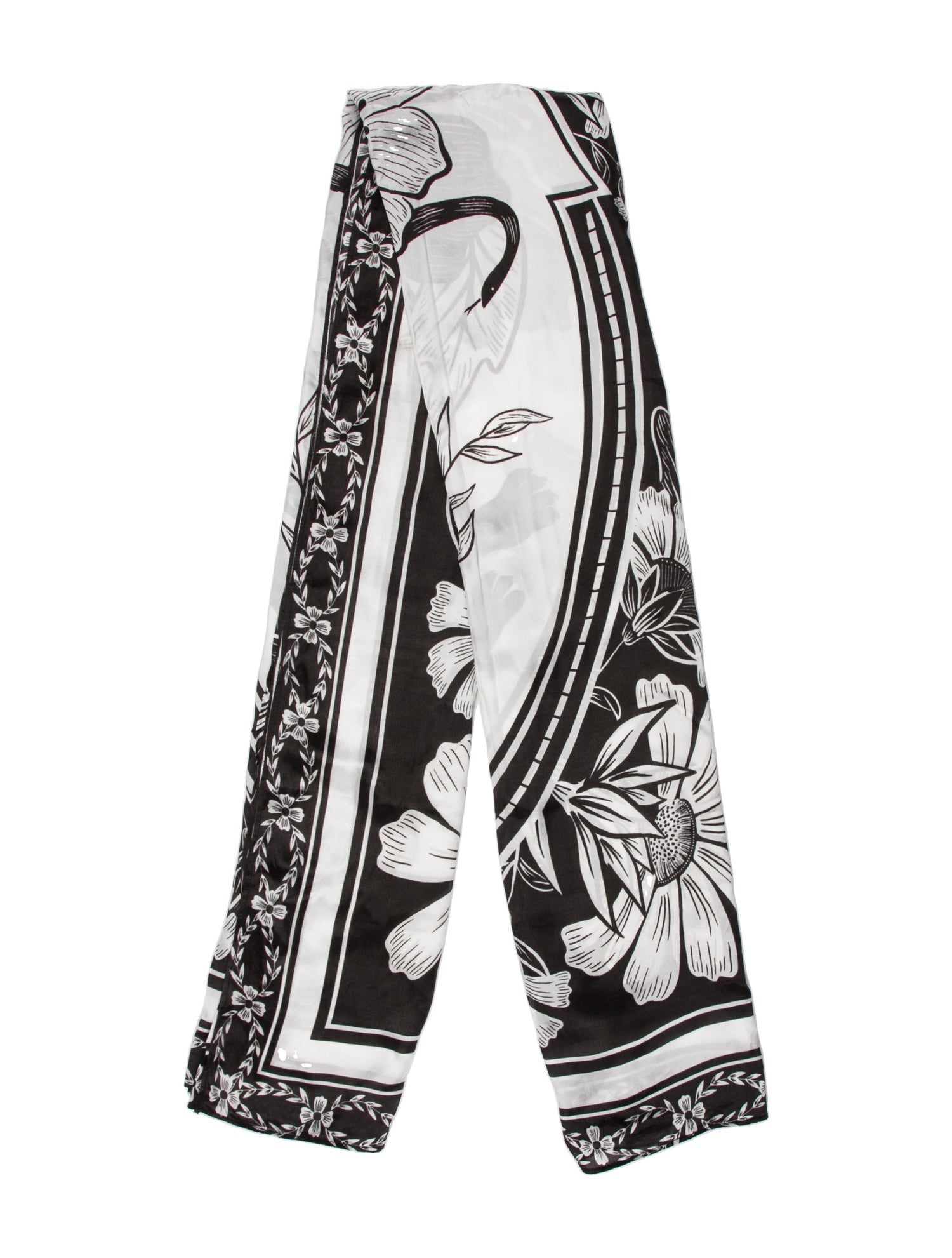 Farm Rio Floral Print Scarf