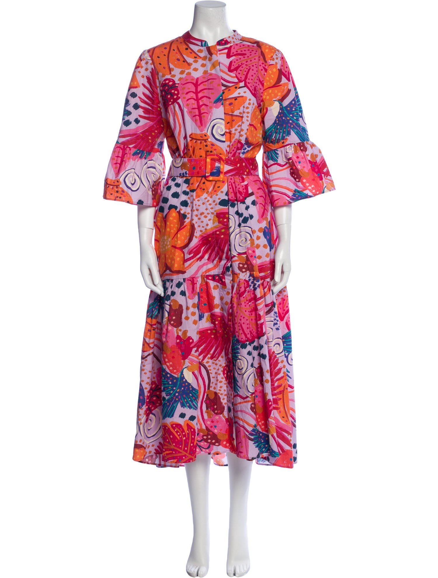 Farm Rio Floral Print Long Dress